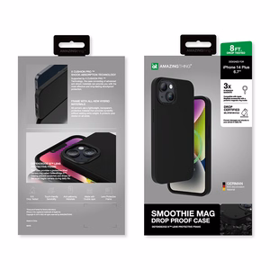 Amazing Thing Smoothie Magsafe Suojakuori 8FT IP146.7SMBK iPhone 14 Plus:lle musta