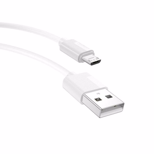 Kaapeli T-PHOX Nets Micro USB, valkoinen, 3A, PVC, 1,2M