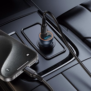 Autolaturi Borofone BZ32A USB-C/USB-A 30W Harmaa