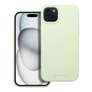 ROAR Suojakuori CLOUD SKIN iPhone 15 Plus:lle vaaleanvihreä