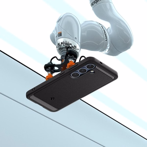 Spigen Rugged Armor Mag MagSafe suojakuori Samsung Galaxy S25 -puhelimelle - matta musta