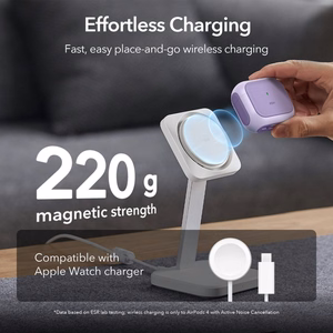 ESR Orbit Halolock MagSafe kotelo Apple AirPods 4 - violetti