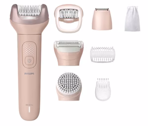 Philips Epilator Series 9000 BRE719/00 -johdoton märkä- ja kuivaepilaattori, vaaleanpunainen