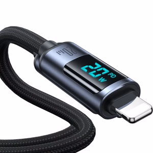 Joyroom Prism Series A16 Lightning / USB-C PD 20W kaapeli 1.2m - musta