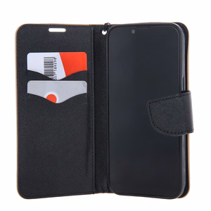 Smart Fancy Suojakuori iPhone 16 Pro Max 6,9:lle musta-kultainen