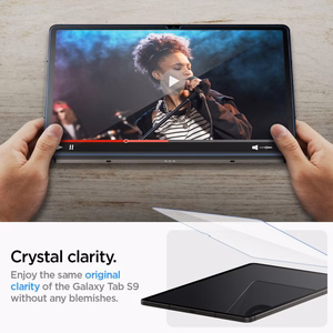 Spigen Glas.tR EZ Fit Karkaistu lasi Samsung Galaxy Tab S9 11 tuuman X710 / X716B:lle