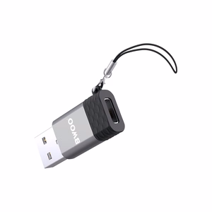 BWOO adapteri USB-C - USB harmaa OTG BZ-38