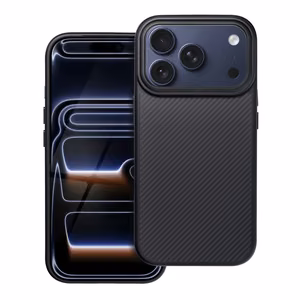 Suojakuori iPhone 17 Pro:lle Carbon Elite Mag Cover MagSafe-yhteensopiva musta