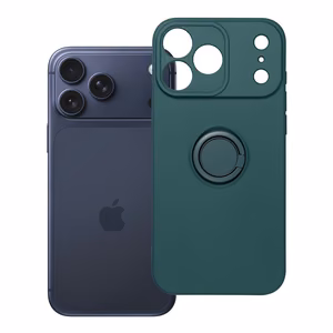 Silikoninen Ring-suojakuori mallille iPhone 17 Pro Max / 18 Pro Max – vihreä