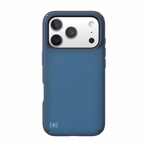 Speck Presidio Lux MagSafe suojakuori iPhone 17 Pro -laitteelle, Deep Sea Fade / Black / Spell Blue -värinen