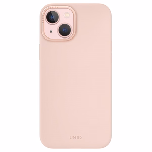 Uniq Lino Hue Magclick Charging Suojakuori iPhone 15:lle - vaaleanpunainen