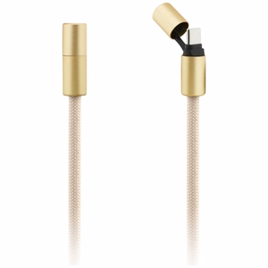 Guess CBDY 4G Charm USB-C / USB-C Kaapeli 150cm - beige