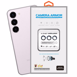 X-ONE Sapphire Camera Armor - Samsung Galaxy S23/S23 Plus:lle - hopeinen