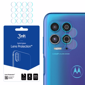 3MK Flexible Glass Lens Hybridilasi Motorola Moto G100 5G kameralle 4 kpl