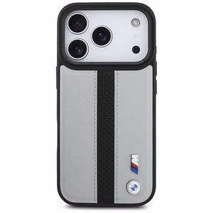 BMW M Perforated Stripe Logo MagSafe Suojakuori iPhone 17 Pro:lle - Harmaa