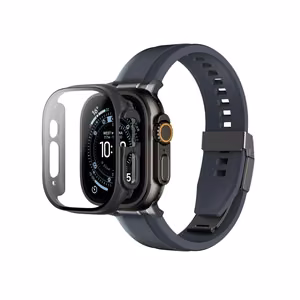 AmazingThing Radix Glass Näytönsuoja suojakuorella Apple Watch Ultra 3 49mm:lle - musta