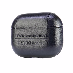 Audi Leather Big Logo Suojakuori AirPods 3:lle - musta