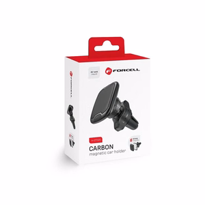 Magneettinen auton puhelinteline Forcell F-Grip Carbon H-CT325 ilmakanava musta