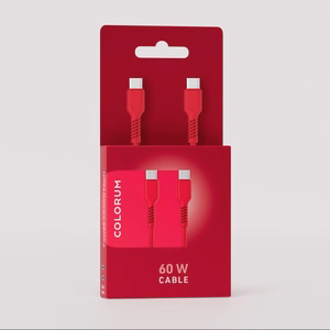COLORUM kaapeli USB-C - USB-C 1,8m 3A CK60-CC-02 xMagenta