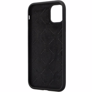 Guess GUHCN614DGPK Suojakuori iPhone 11 / Xr:lle - musta Silikoninen Logo Strass 4G