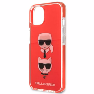 Karl Lagerfeld Karl&Choupette Head Case iPhone 13 mini - punainen