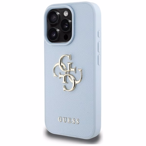 Guess Hardcase PU Grained Big 4G and Classic Logo Suojakuori iPhone 16 Pro Max 6,9":lle - sininen