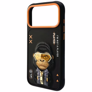 Nimmy Cool&Cute 2.0 Gorilla Suojakuori iPhone 17 Pro:lle - Musta