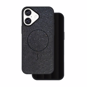 Glitter Thin Mag case for iPhone 16 6,1" black