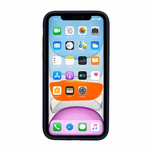 Vennus Color Button Bumper Samsung Galaxy A20S:lle laivastonsininen