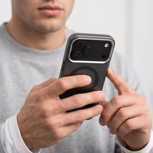 Tech-Protect MagZero MagSafe -suojakuori iPhone 17 Pro / 18 Pro -malleille, läpikuultava mattamusta