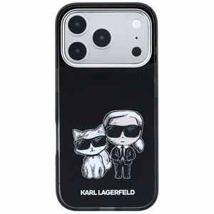 KARL LAGERFELD -kotelo mallille IPHONE 18 Pro /17 Pro MagSafe-yhteensopiva (Bodies Sketch) (väri: musta)