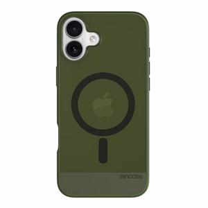 Incase Slim Case -suojakuori MagSafe-tuella iPhone 16 Plus -puhelimelle, Highland Green