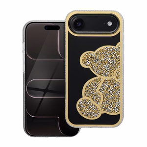 Suojakuori iPhone 17 AIR:lle Teddy Bear kultainen