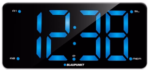 Blaupunkt CR15WH digitaalinen herätyskello, musta/valkoinen