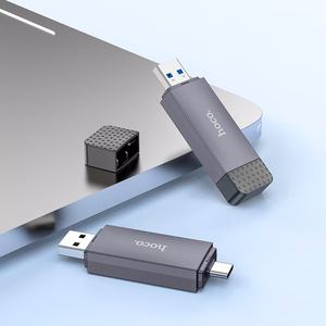 Memory card reader Hoco HB45 USB-C/USB-A 2-in-1 USB2.0 grey