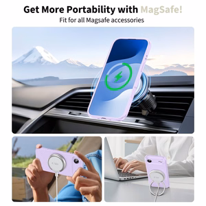 Tech-Protect Silicone MagSafe Suojakuori iPhone 17 Air:lle - Violetti