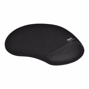 Port Connect 900717 – ergonominen hiirimatto, 200 × 230 × 20 mm, musta