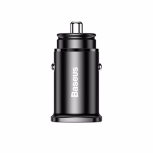 Baseus Square PPS älykäs autolaturi USB QC 4.0 ja USB-C PD 3.0 SCP -porteilla, musta (CCALL-AS01)