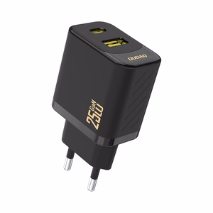 Dudao A26T GaN 25W USB-A, USB-C Charger - Black