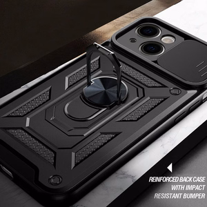 Slide Camera Armor Suojakuori Realme C21:lle musta