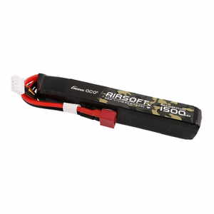 Gens Ace 25C 1500 mAh 3S1P 11,1 V:n airsoft-aseen lipo-akku, T-liittimellä