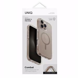 Uniq Combat Magclick lataussuoja iPhone 16 Pro Max - kulta