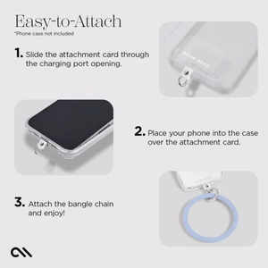 Case-Mate Phone Bangle wrist strap for smartphones, pale blue