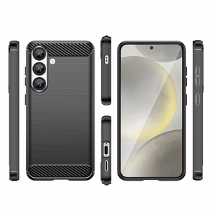 Carbon Suojakuori Samsung Galaxy S25 Edge:lle - musta