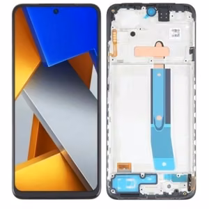 LCD Näyttö Xiaomi Redmi Note 11 (4G / 6.43'') Musta kehyksellä HQ