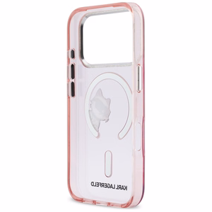 Karl Lagerfeld IML Peekaboo MagSafe Suojakuori iPhone 17 Prolle - Vaaleanpunainen