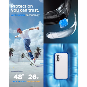 Spigen Ultra Hybrid -suojakuori Samsung Galaxy A37 5G:lle - läpinäkyvä