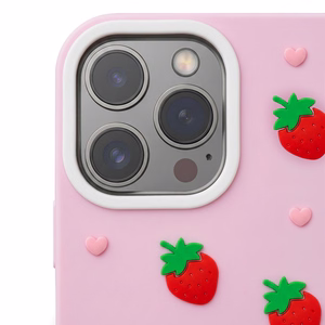 Mansikka-suojakuori iPhone 11 vaaleanpunainen