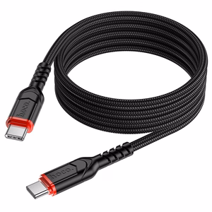 Hoco USB-C - USB-C -kaapeli PD QC 3A 60W 1 m X59 musta