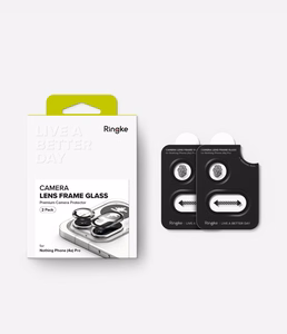 Ringke Camera Frame Protector -kamerakehyksen suoja, 2 kpl:n pakkaus, Nothing Phone 4A Pro -mallille, musta